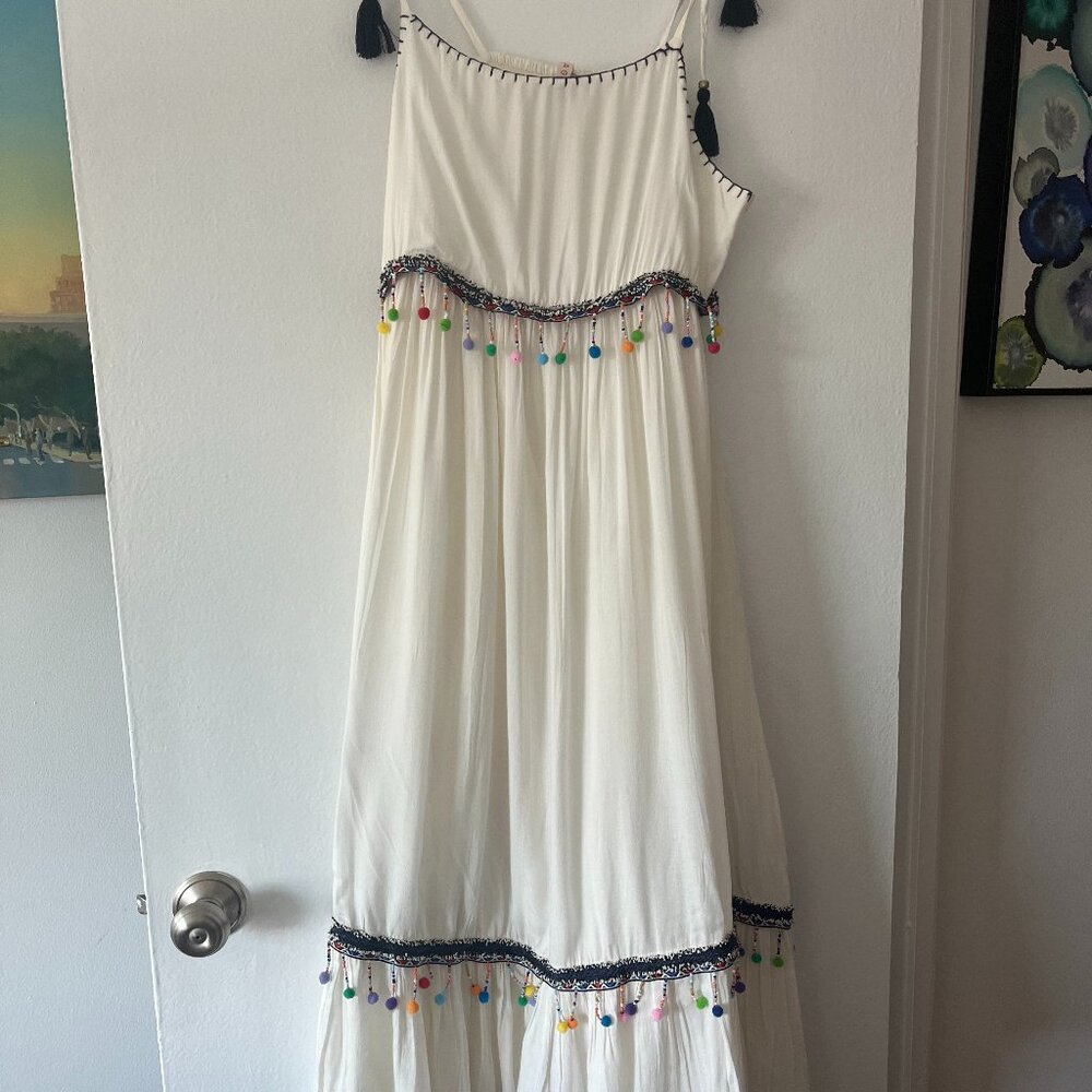 RAGA Coconut Cove Tie Strap Midi Dress - Size M